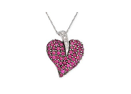 Rhodium Plated | Heart Pendants